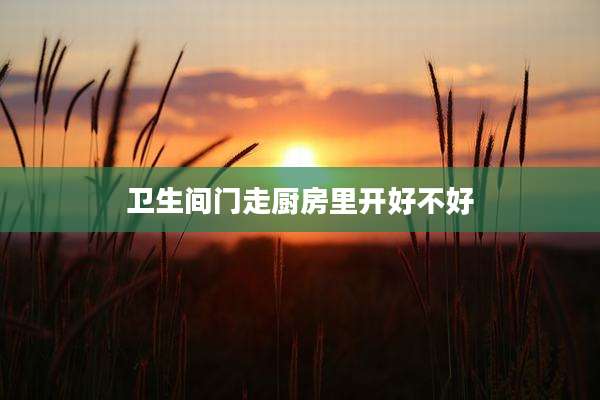 卫生间门走厨房里开好不好