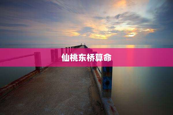 仙桃东桥算命