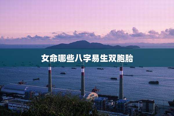 女命哪些八字易生双胞胎