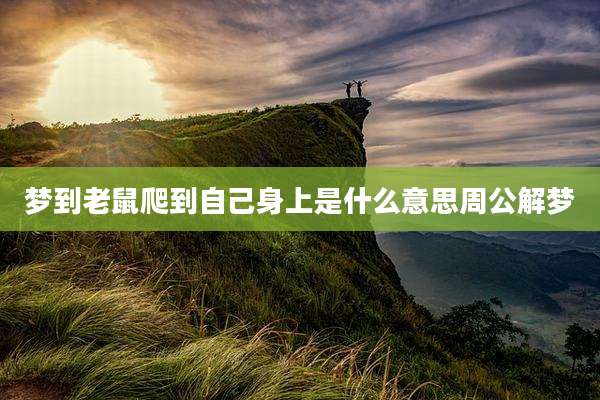 梦到老鼠爬到自己身上是什么意思周公解梦