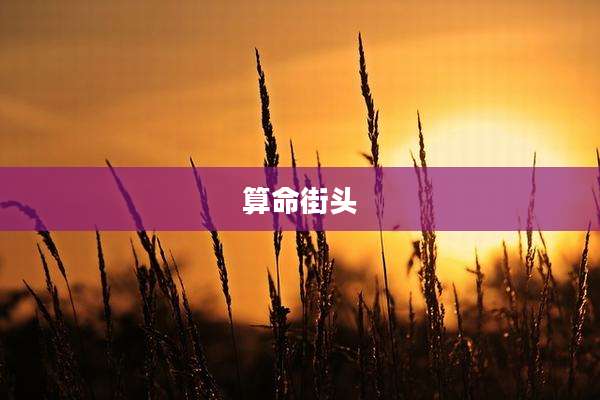 算命街头