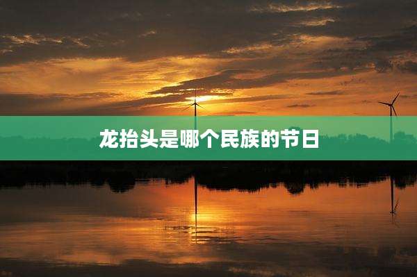 龙抬头是哪个民族的节日