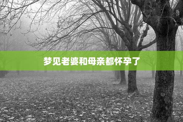 梦见老婆和母亲都怀孕了