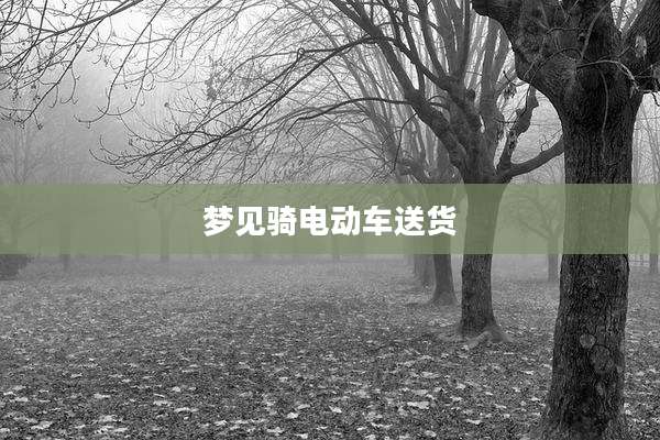 梦见骑电动车送货