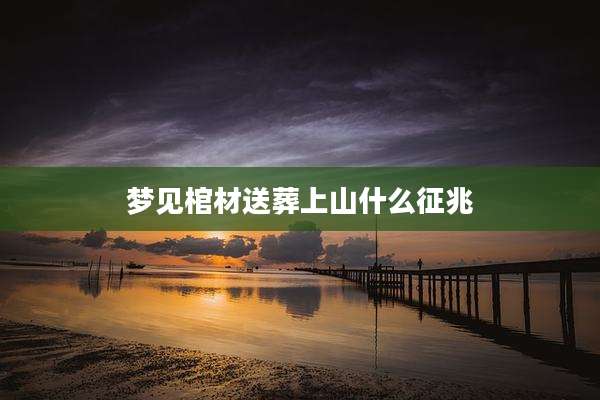 梦见棺材送葬上山什么征兆