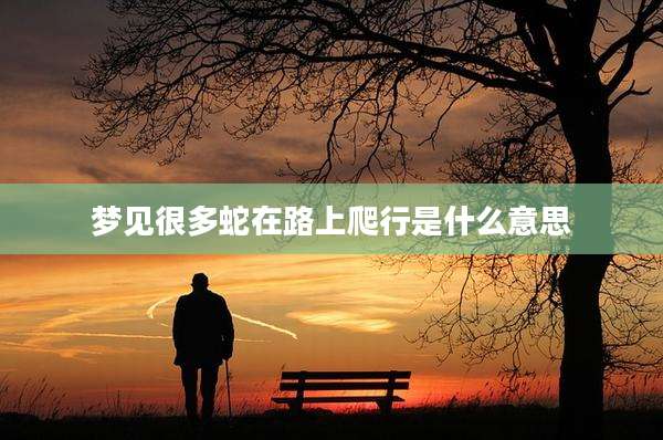 梦见很多蛇在路上爬行是什么意思