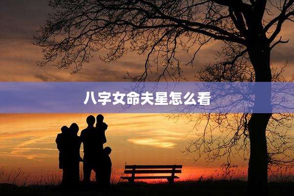八字女命夫星怎么看