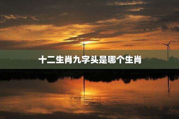 十二生肖九字头是哪个生肖