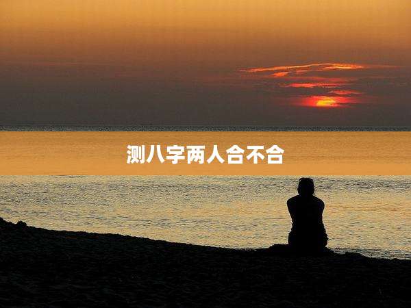 测八字两人合不合