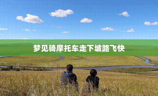 梦见骑摩托车走下坡路飞快