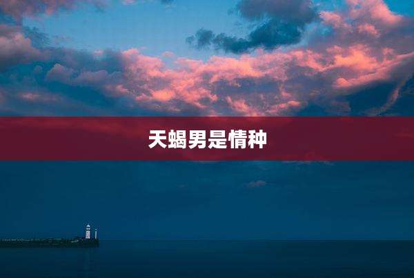 天蝎男是情种