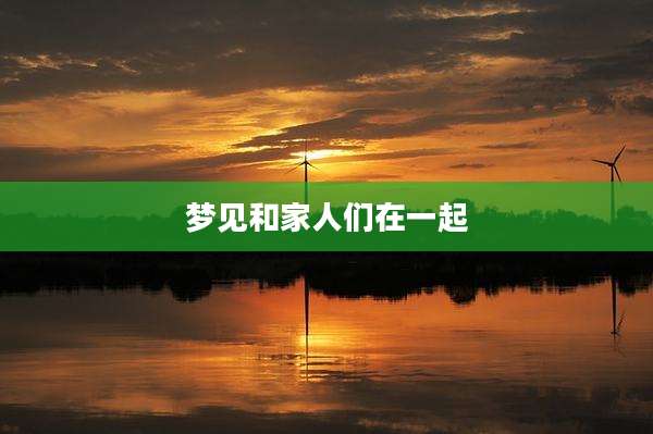梦见和家人们在一起