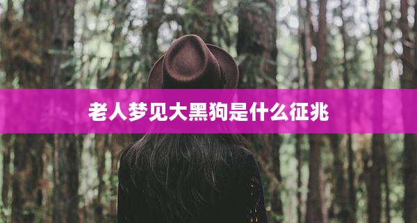 老人梦见大黑狗是什么征兆