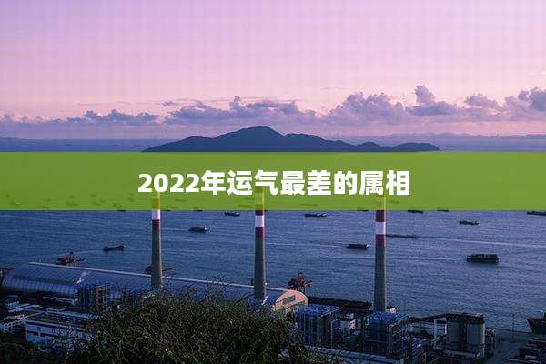 2022年运气最差的属相