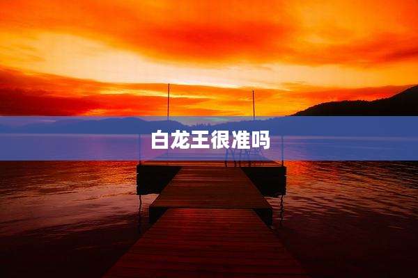 白龙王很准吗