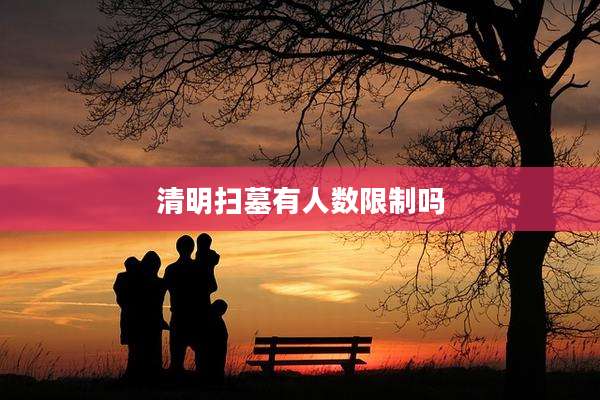 清明扫墓有人数限制吗