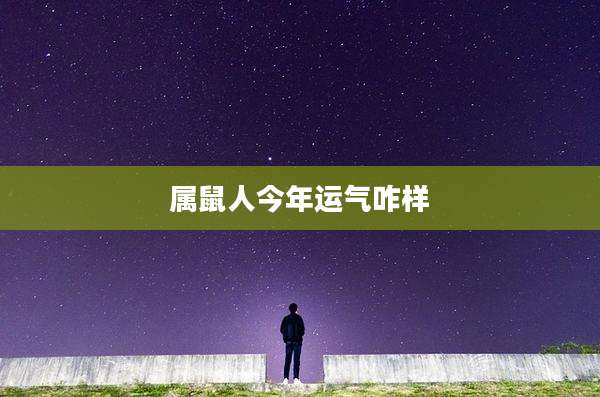 属鼠人今年运气咋样