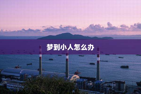 梦到小人怎么办