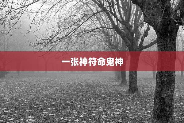 一张神符命鬼神