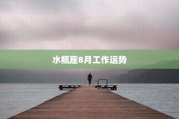 水瓶座8月工作运势