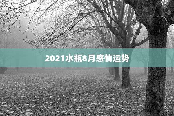 2021水瓶8月感情运势