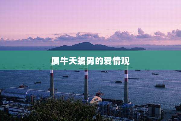 属牛天蝎男的爱情观