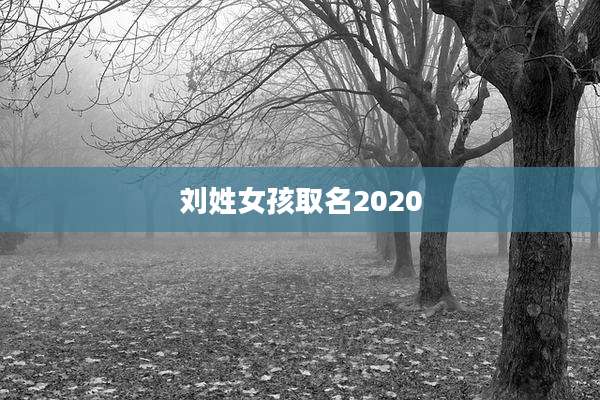 刘姓女孩取名2020