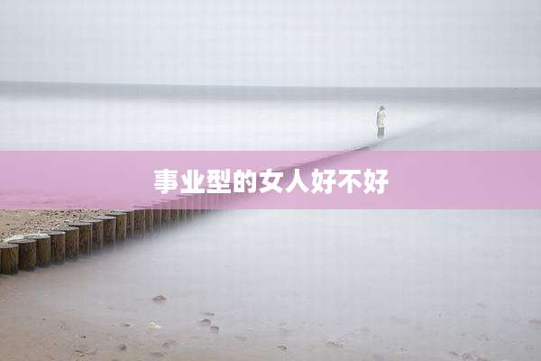 事业型的女人好不好