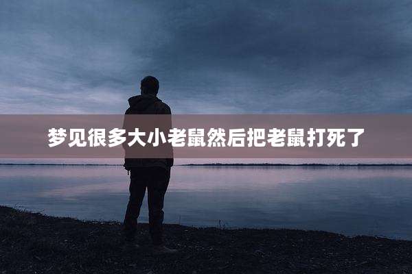 梦见很多大小老鼠然后把老鼠打死了