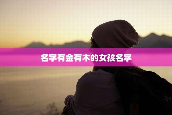 名字有金有木的女孩名字