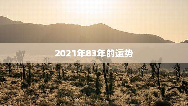 2021年83年的运势