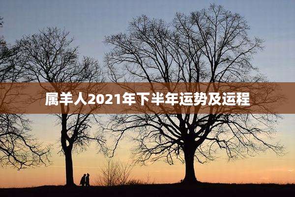 属羊人2021年下半年运势及运程