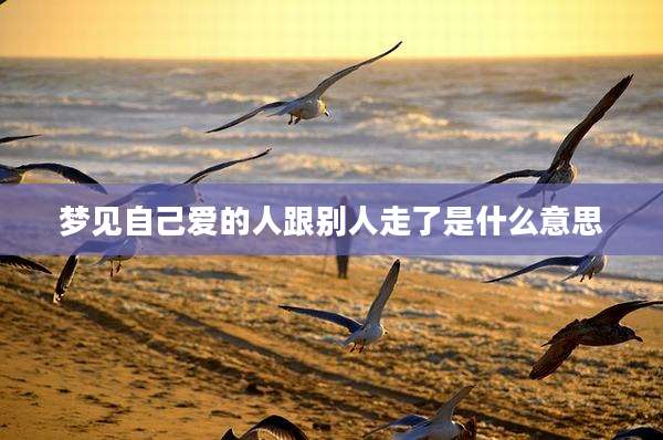 梦见自己爱的人跟别人走了是什么意思