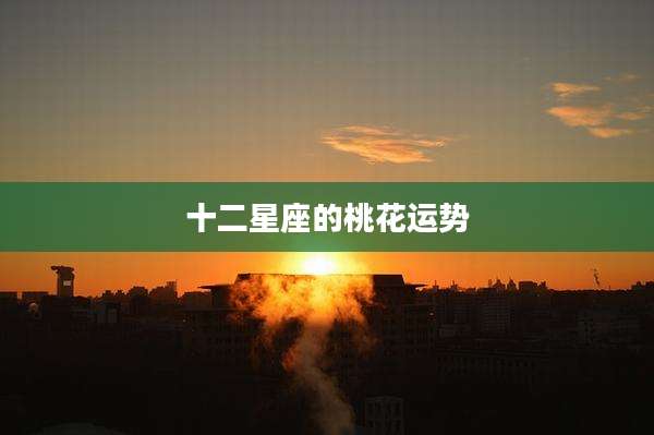 十二星座的桃花运势