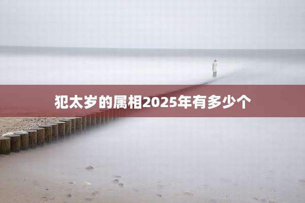犯太岁的属相2025年有多少个