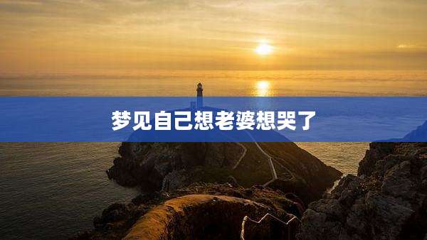 梦见自己想老婆想哭了