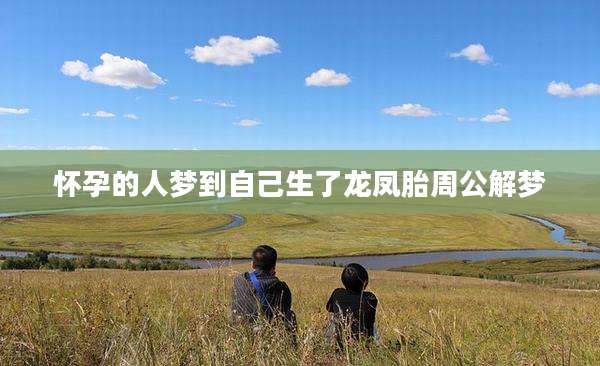 怀孕的人梦到自己生了龙凤胎周公解梦