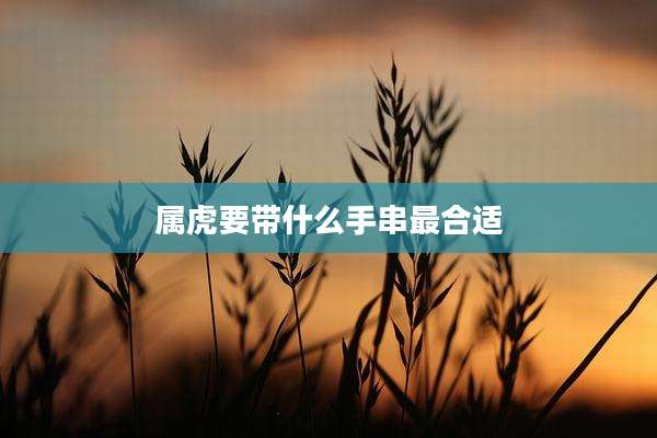 属虎要带什么手串最合适