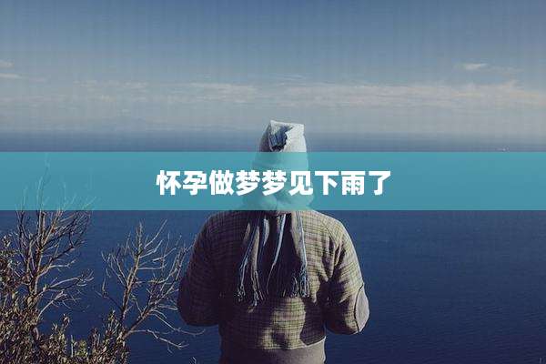 怀孕做梦梦见下雨了