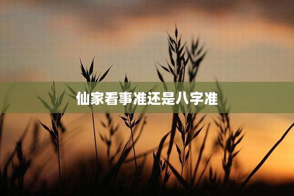 仙家看事准还是八字准