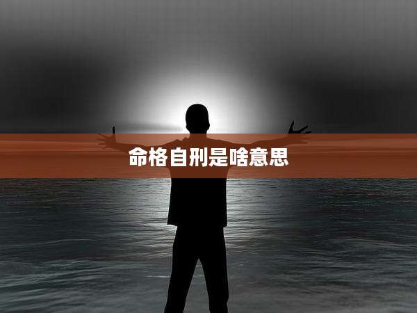 命格自刑是啥意思
