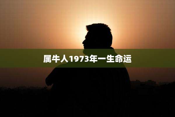 属牛人1973年一生命运