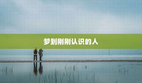 梦到刚刚认识的人