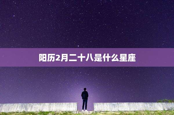 阳历2月二十八是什么星座