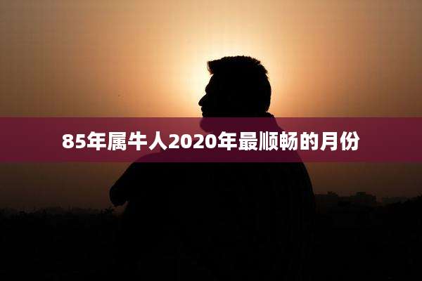 85年属牛人2020年最顺畅的月份