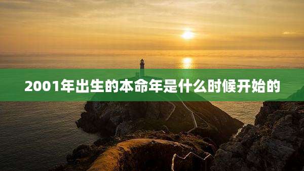 2001年出生的本命年是什么时候开始的