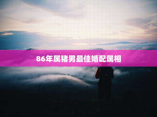 86年属猪男最佳婚配属相