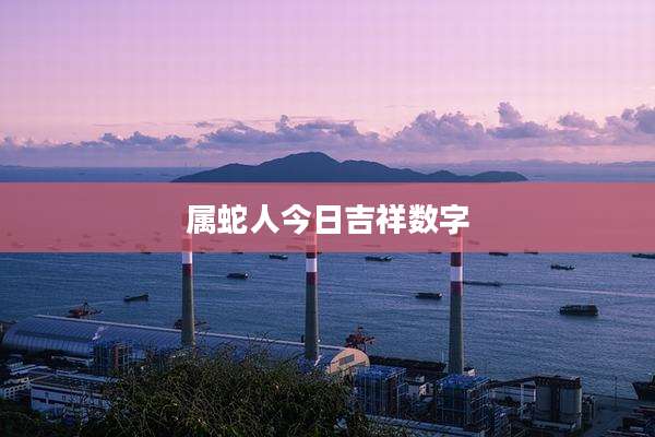 属蛇人今日吉祥数字