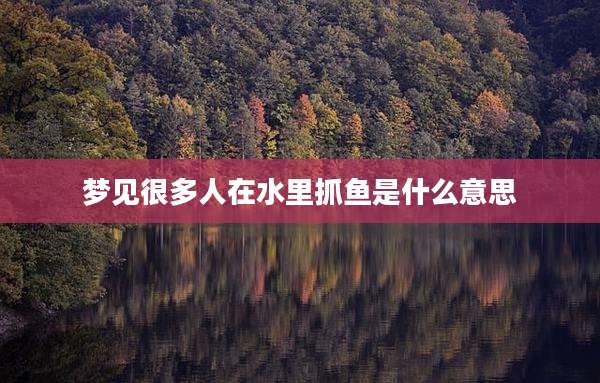 梦见很多人在水里抓鱼是什么意思