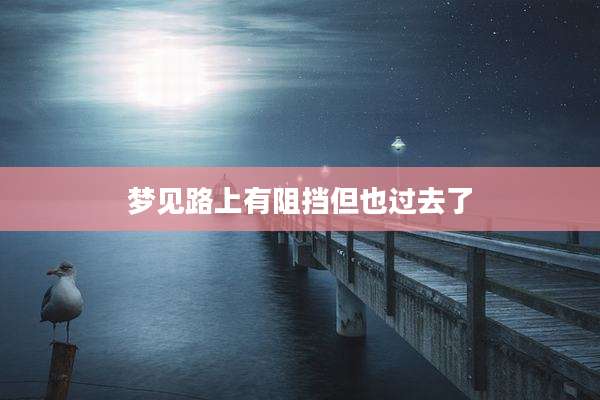 梦见路上有阻挡但也过去了